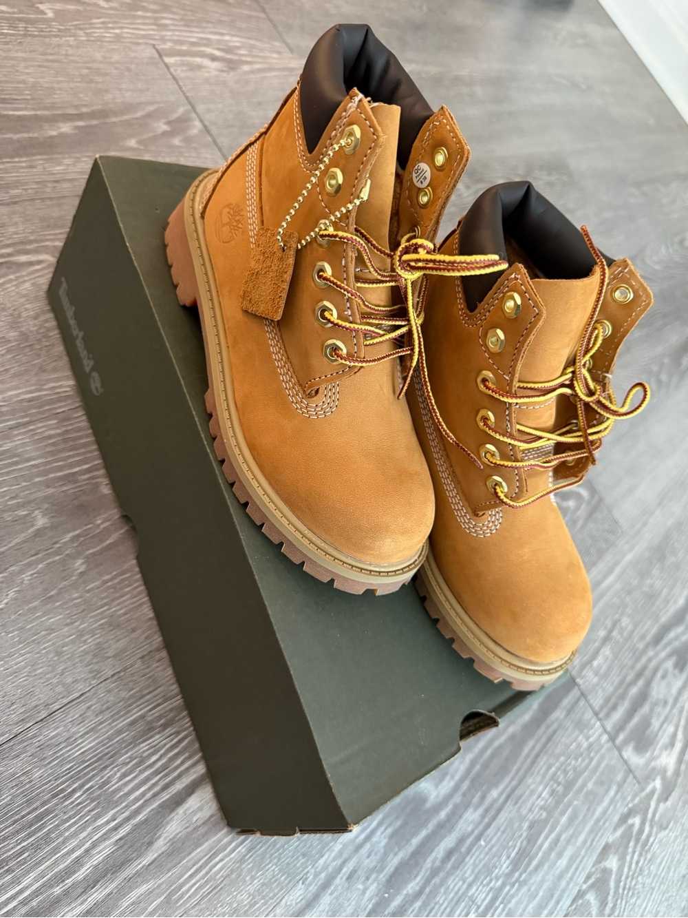 Timberland Kid's Wheat Lace-Up Hiking Boots